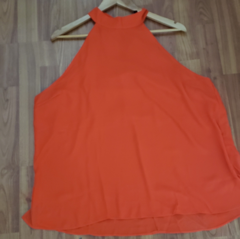 Fashion Nova Orange flowy tank